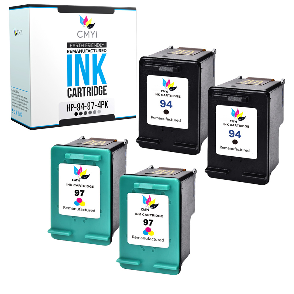 CMYi Compatible Combo Ink Cartridges HP 94 97 Black Color Cartridge Pack