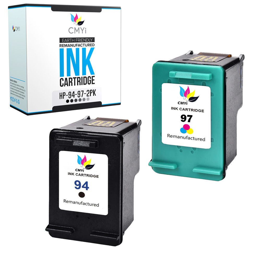 CMYi Compatible Combo Ink Cartridges HP 94 97 Black Color Cartridge Pack