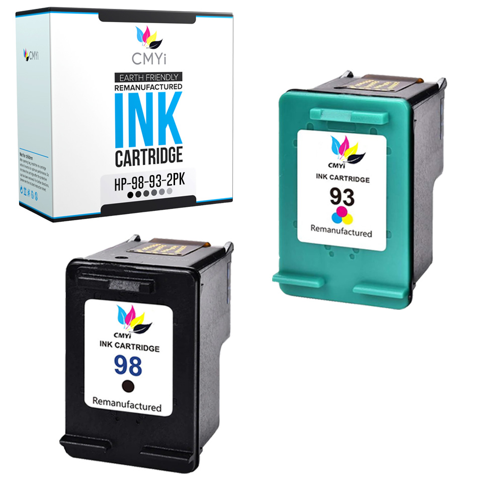 Black Color for HP 98 93 Ink Cartridges C9364WN C9361WN Compatible Cartridge