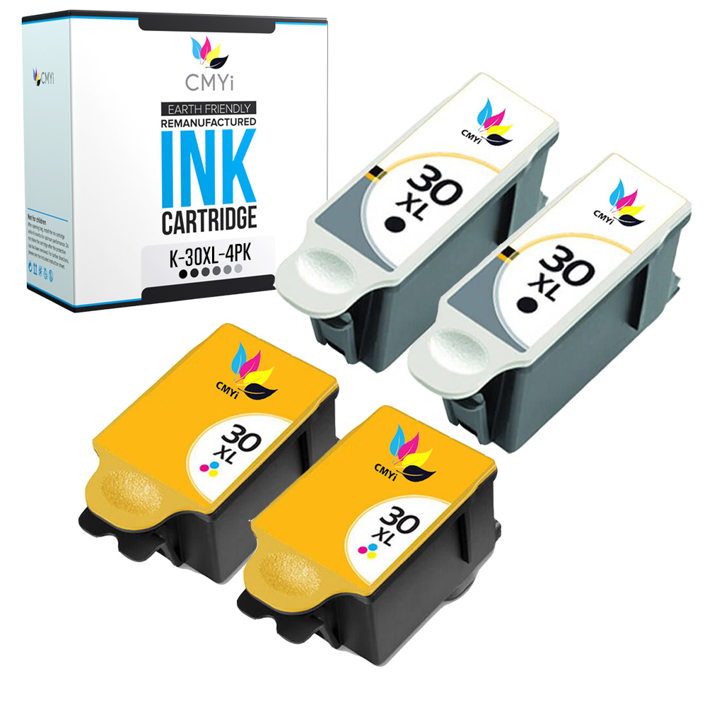 Compatible Kodak 30XL Ink Cartridge Black Color Combo Packs for ESP Hero Printer