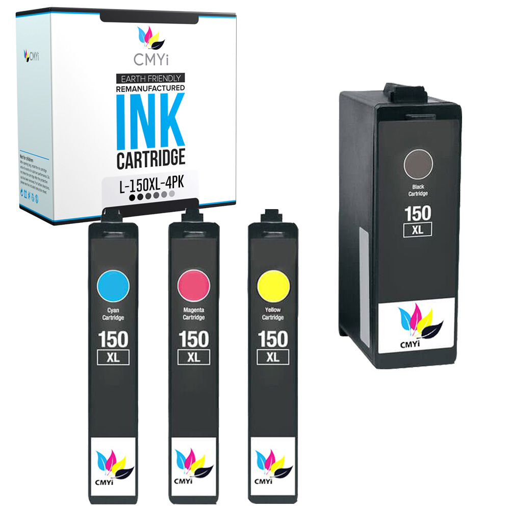 Lote de cartuchos de tinta color negro CMYi 150XL para impresoras Lexmark - Imagen 76 de 96
