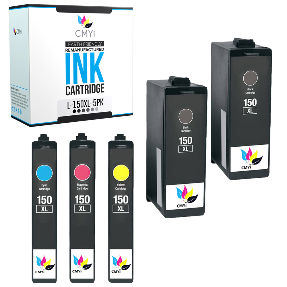 Lote de cartuchos de tinta color negro CMYi 150XL para impresoras Lexmark - Imagen 83 de 96