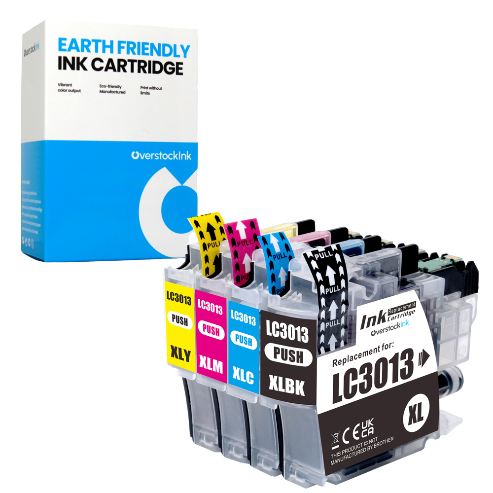 OSI Compatible 4-Pack LC3013 Ink Cartridges Combo fits Brother MFC-J890DW J895DW