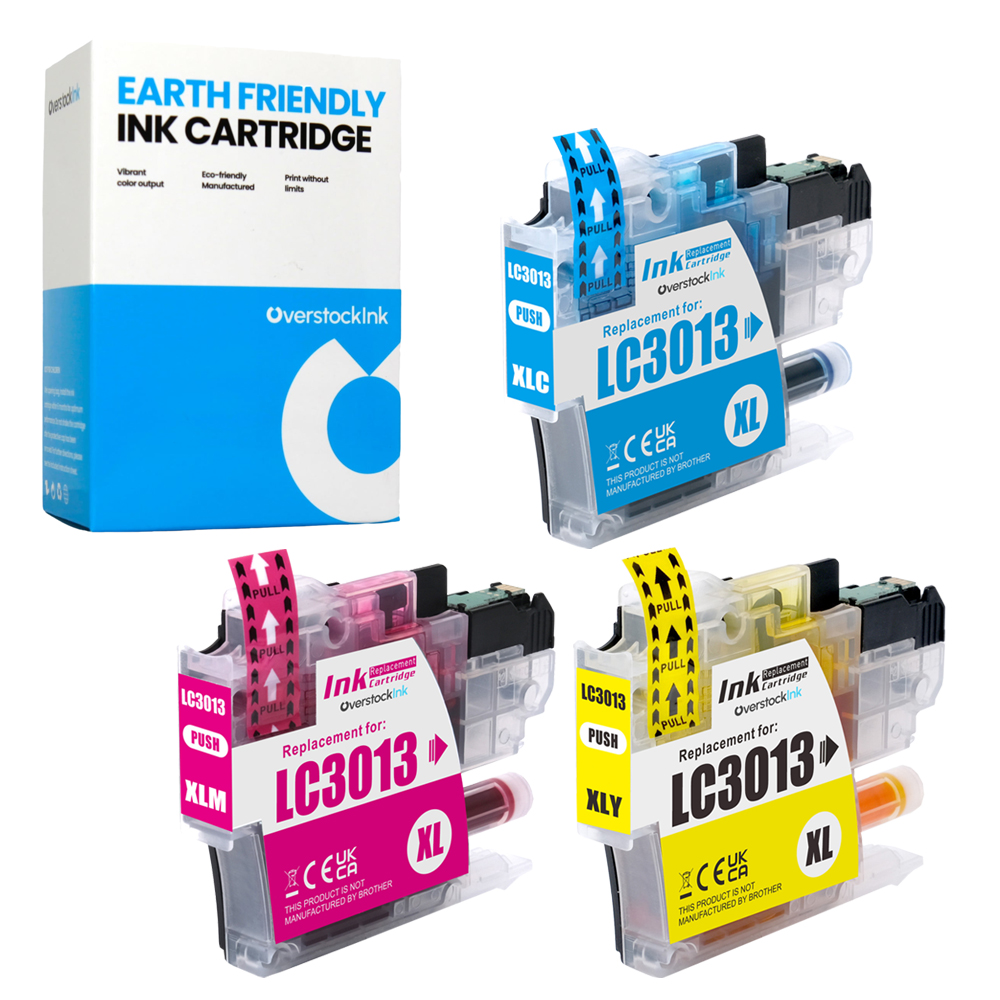 OSI Compatible 3-Pack LC3013 Color Ink Cartridges fits Brother MFC-J491DW J497DW