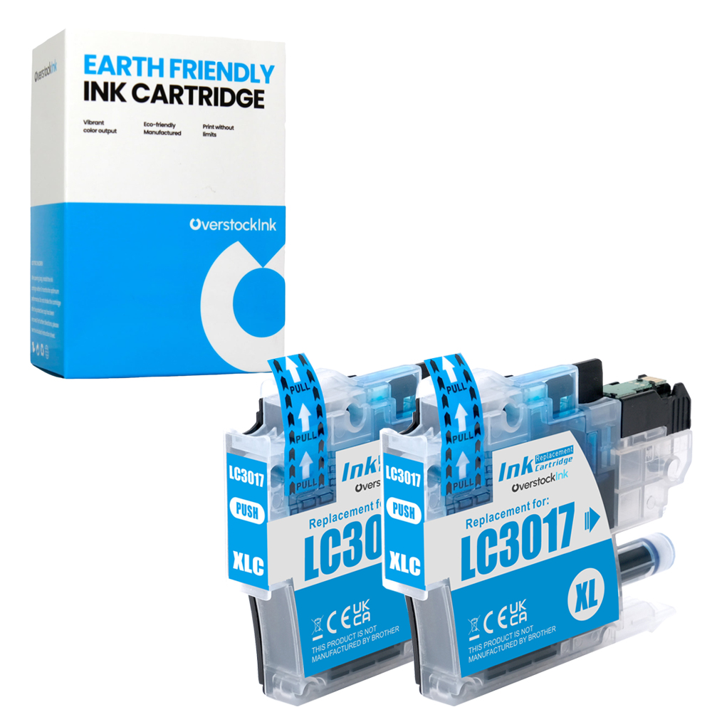 OSI Compatible 2PK LC3017C Ink Cartridges fits Brother DCP-J572DW J772DW J774DW