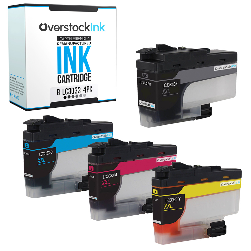Black Color Ink Lot fits Brother LC3033 Cartridges for MFC