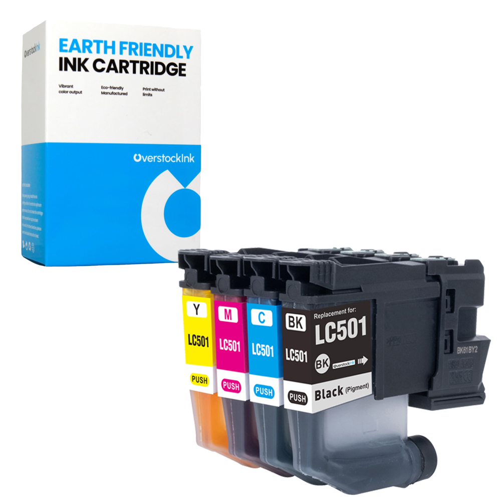 OSI Compatible 4PK LC501 Ink Cartridges Combo fits Brother MFC-J1360DW J1410DW