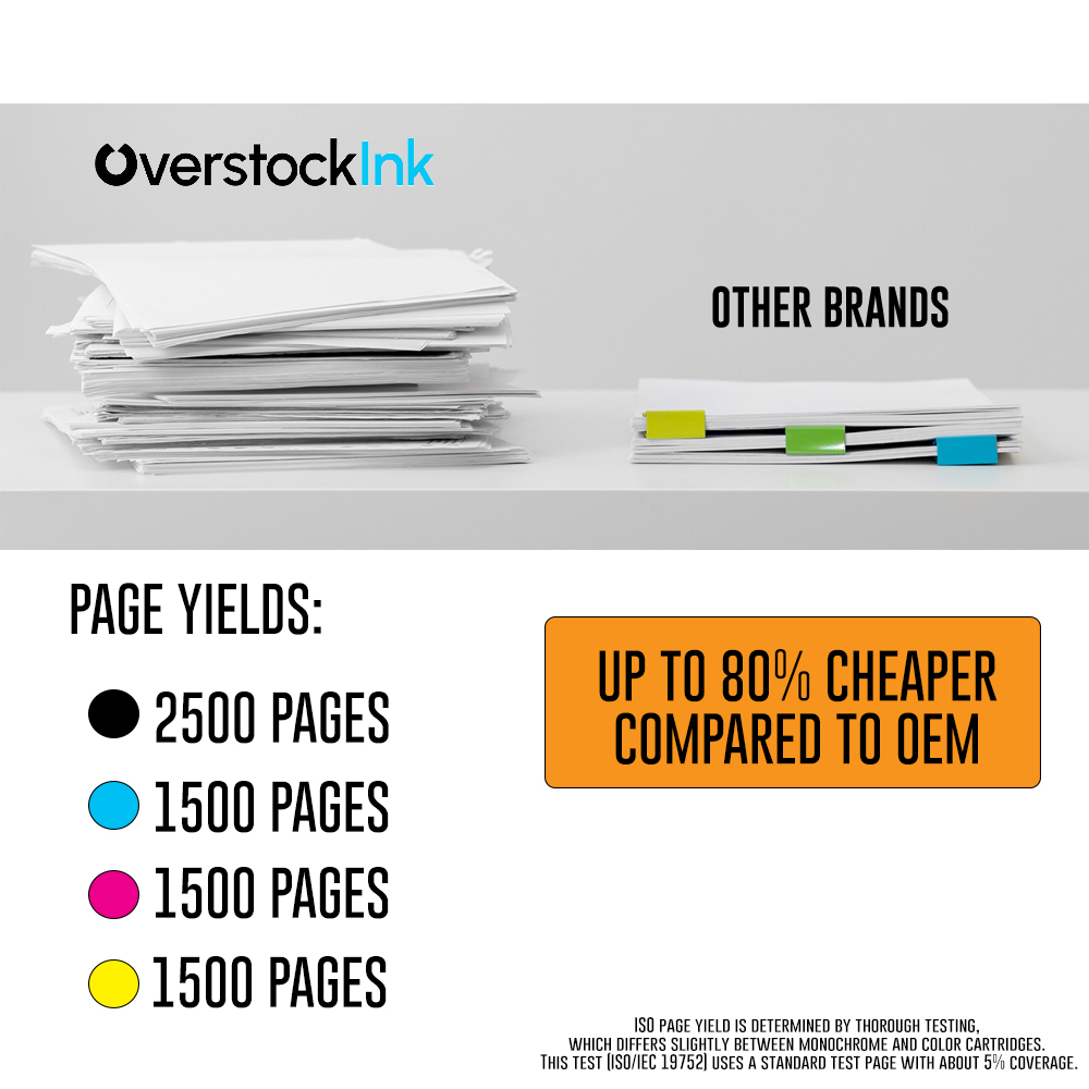 OSI Compatible 4PK LC506XL Ink Cartridges Combo fits Brother MFC-J4355DW J4555DW