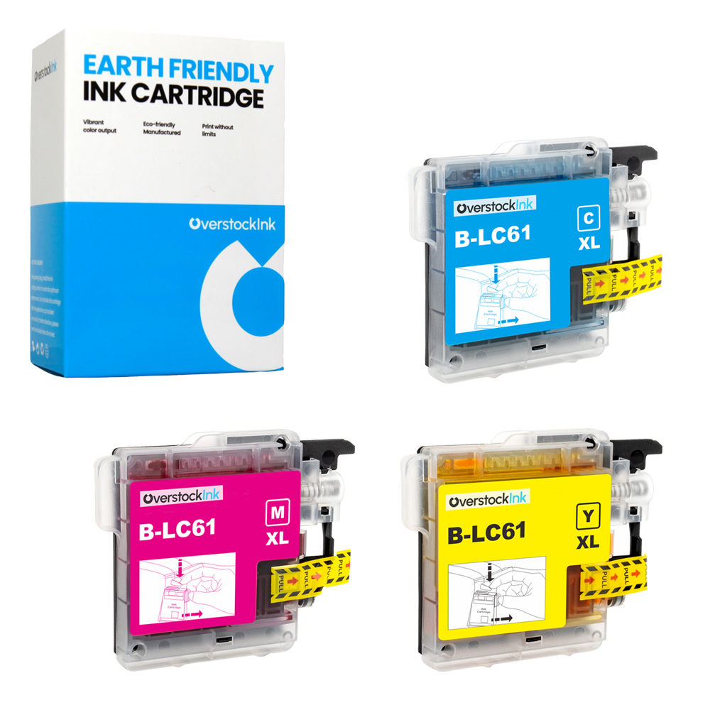 Compatible 3PK LC61CL Ink Cartridges fits Brother MFC-J410W J415W J615W J630W