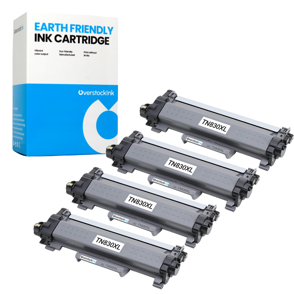 OSI 4-Pack Compatible TN-830XL Black Toner Cartridge fits Brother MFC-L2900DW