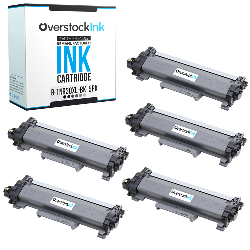 5PK Compatible OSI TN830XL Cartridge fits Brother DCP-L2640DW L2647DW HL-L2400D 