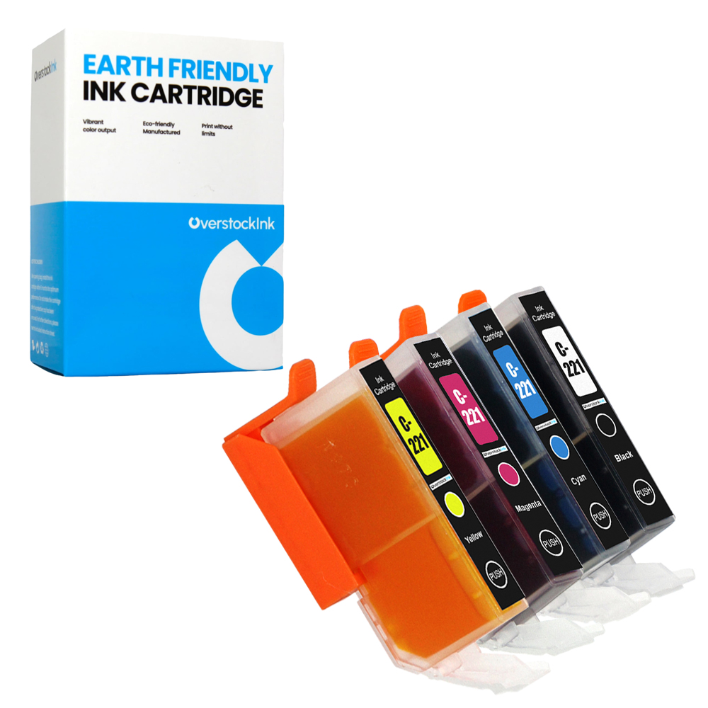 4PK Compatible OSI CLI-221 Ink Cartridges for Canon PIXMA MX870 PMFP1 PMFP3 SFP1