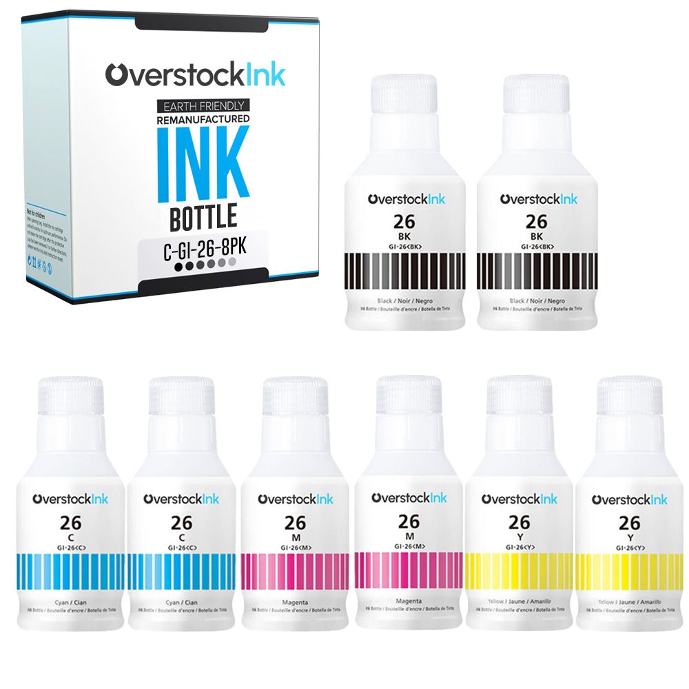 Compatible Ink Bottles Lot for Canon GI-26 Black Color Combo Fits PIXMA - Picture 14 of 15