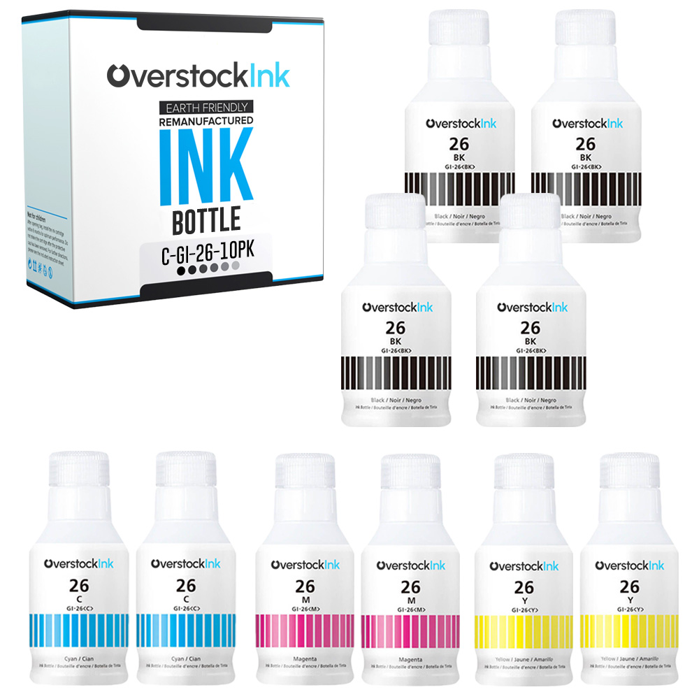 Compatible Ink Bottles Lot for Canon GI-26 Black Color Combo Fits PIXMA - Picture 15 of 15