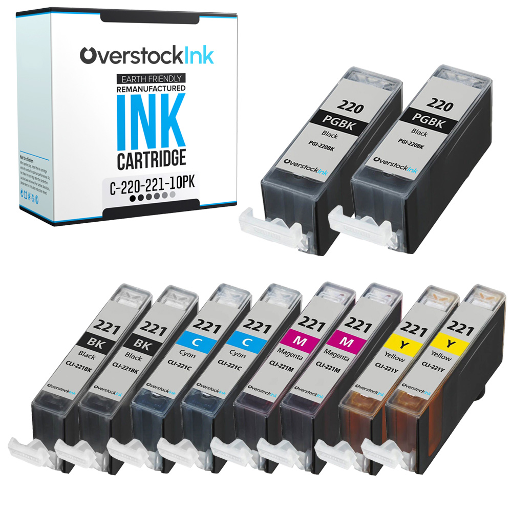 Lote de tinta PGI-220 CLI-221 para Canon 220 221 paquete combinado se adapta a PIXMA - Imagen 19 de 20