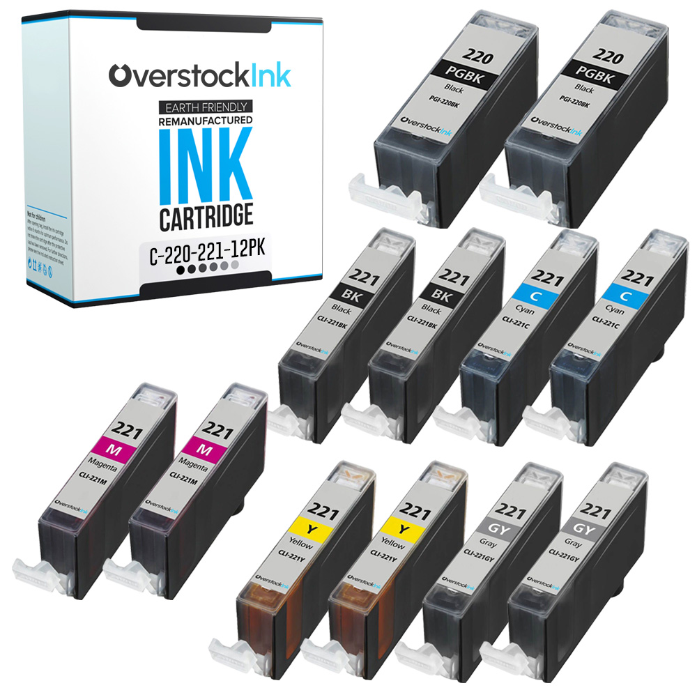 Lote de tinta PGI-220 CLI-221 para Canon 220 221 paquete combinado se adapta a PIXMA - Imagen 5 de 20
