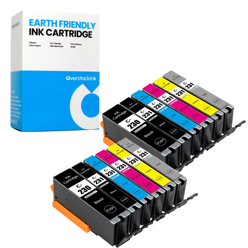 Lote de tinta PGI-230 CLI-231 para Canon 230 231 paquete combinado compatible con PIXMA - Imagen 5 de 20