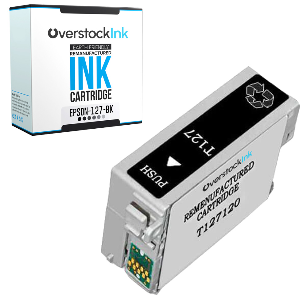 1PK Compatible OSI 127 Black Ink Cartridge for Epson Workforce 545 30 630 633