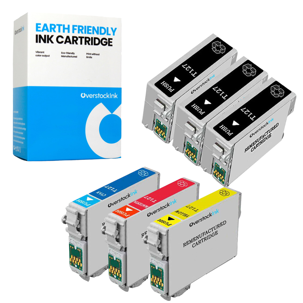 6PK Compatible OSI T127 Ink Cartridges for Epson Workforce WF7010 WF7510 WF7520