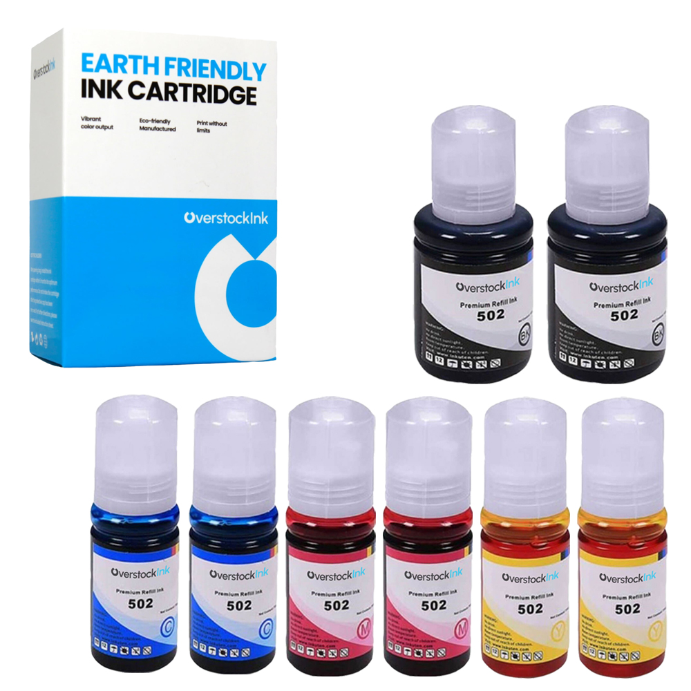 Botella de tinta para Epson EcoTank 502 T502 color negro recarga compatible con ET 1500 3830 - Imagen 15 de 15
