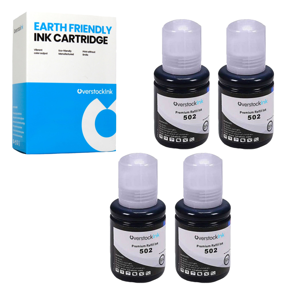 Botella de tinta para Epson EcoTank 502 T502 color negro recarga compatible con ET 1500 3830 - Imagen 7 de 15