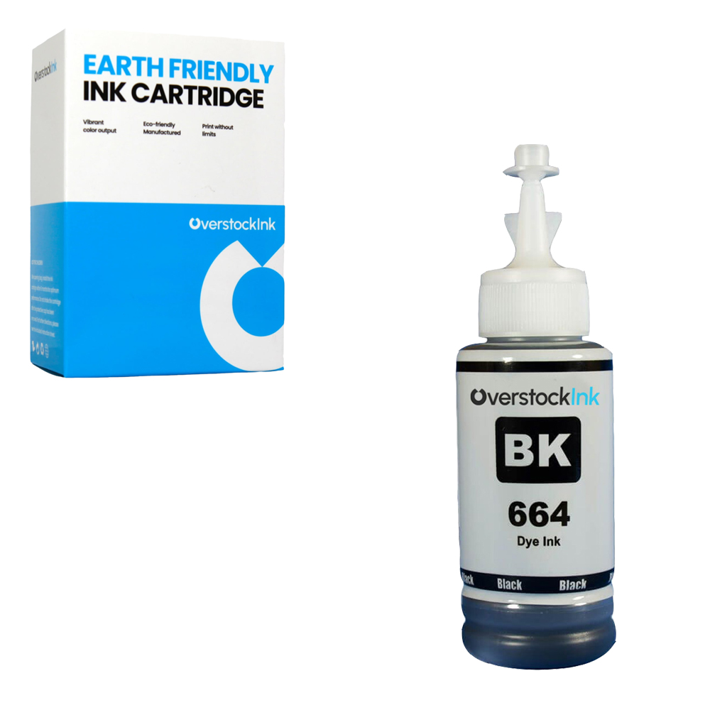 OSI Compatible Epson 664 Black Ink Bottle for Epson EcoTank ET-14000 L100 L110