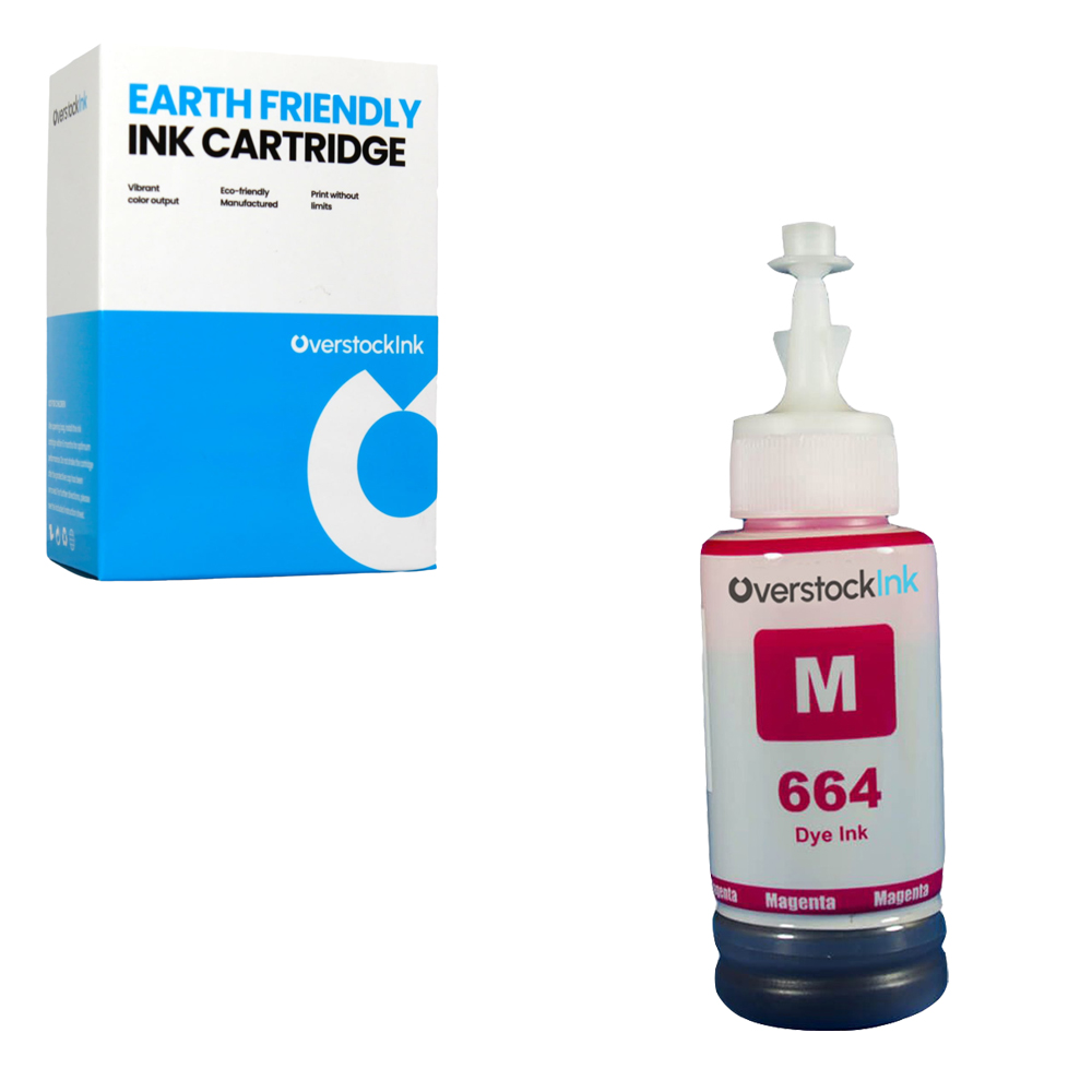 OSI Compatible Epson 664 Magenta Ink Bottle for EcoTank L365 L382 L386 L455 L486