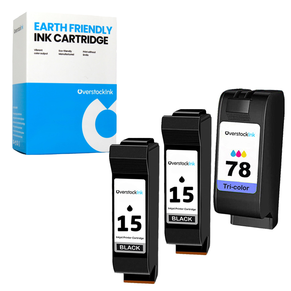 OSI 3-PK Compatible HP 15 78 Cartridges Combo Pack for PSC 720 750 760 900 940