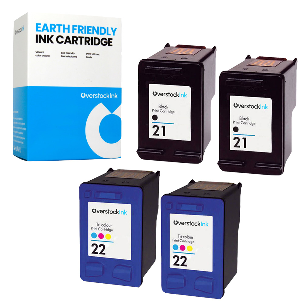 Ersatz Tintenpatronen Schwarz Farbe für HP 21 22 Tri-Color Patrone Combo - Bild 11 von 12