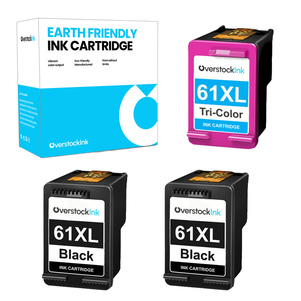 Paquete combinado de cartuchos de tinta para HP 61XL 61 XL color negro alto rendimiento - Imagen 7 de 8