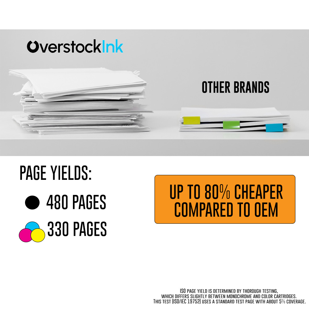 63XL Black Ink Cartridge for HP DeskJet 2131, HP ENVY 4510, HP OfficeJet 4657