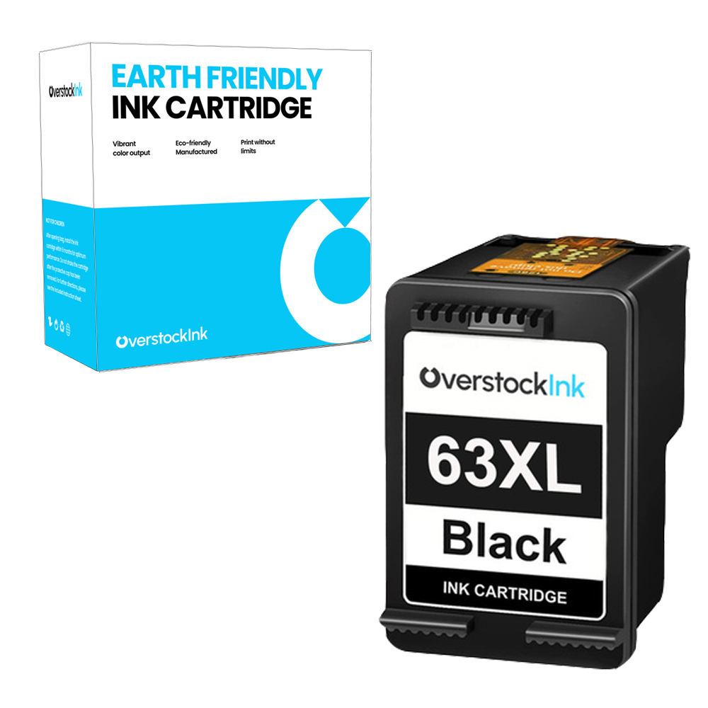 63XL Black Ink Cartridge for HP DeskJet 2131, HP ENVY 4510, HP OfficeJet 4657