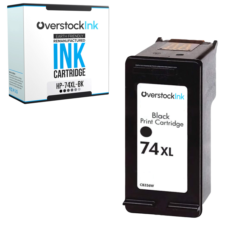 Compatible Ink Cartridge HP 74XL 75XL Black Color Combo Pack CB336WN CB338WN