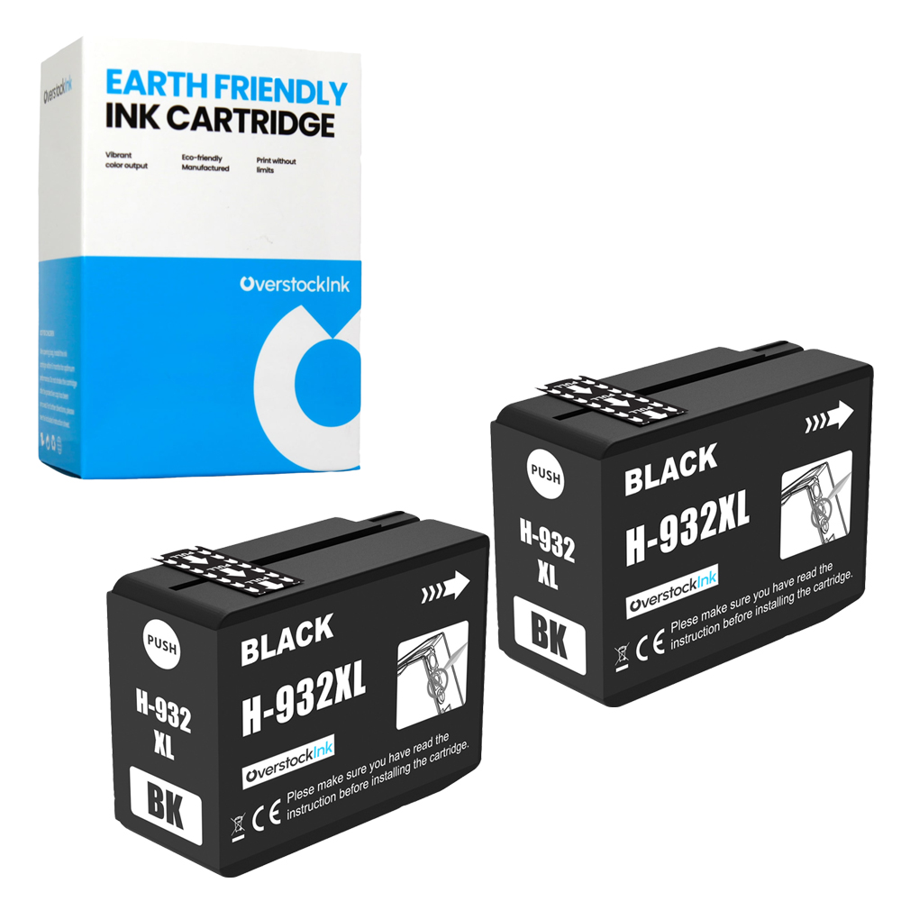 2PK Compatible OSI HP 932XL Black Ink for HP OfficeJet 7510 7610 7612 7620 6100