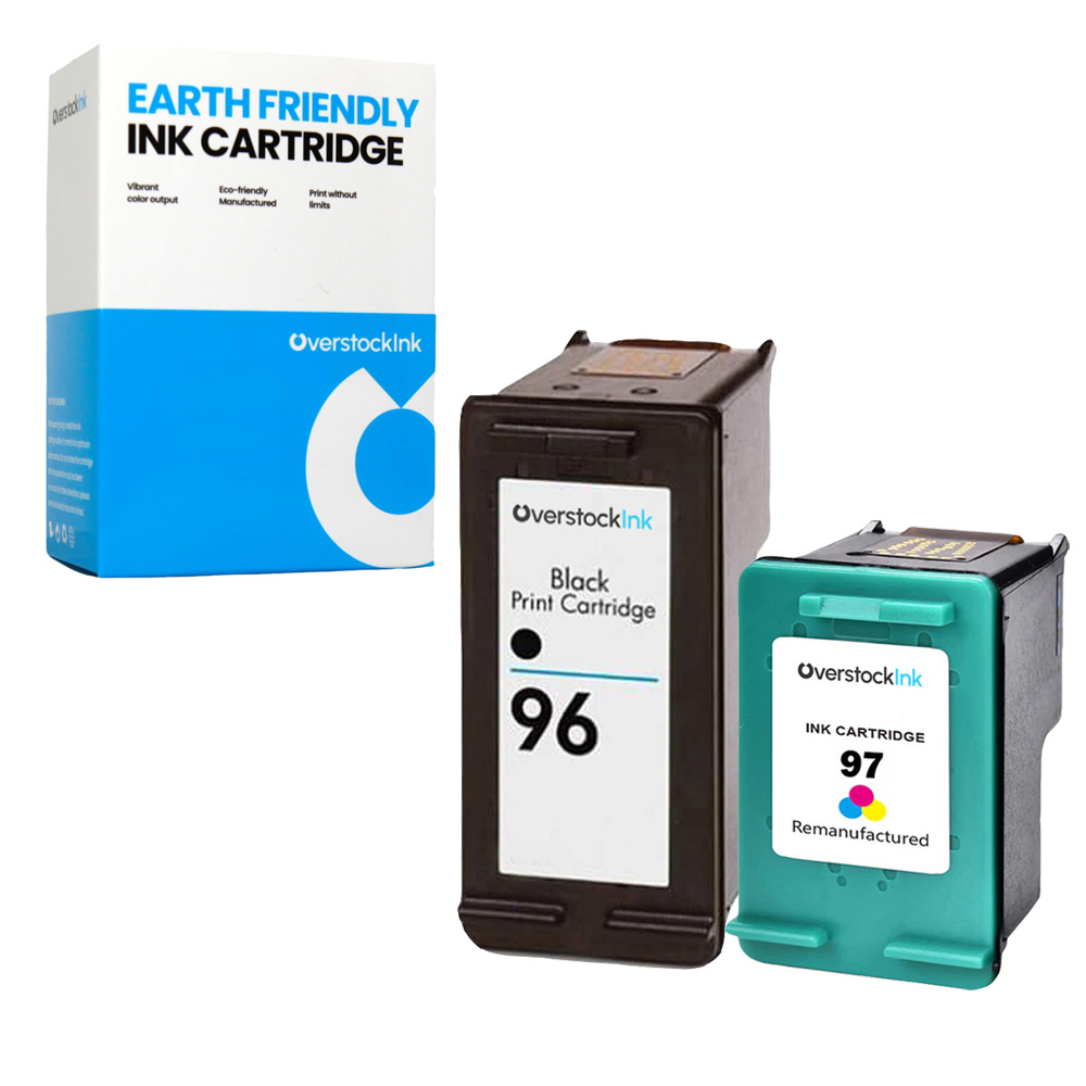 Compatible Ink Cartridges for HP 96 97 Black Color Combo Pack
