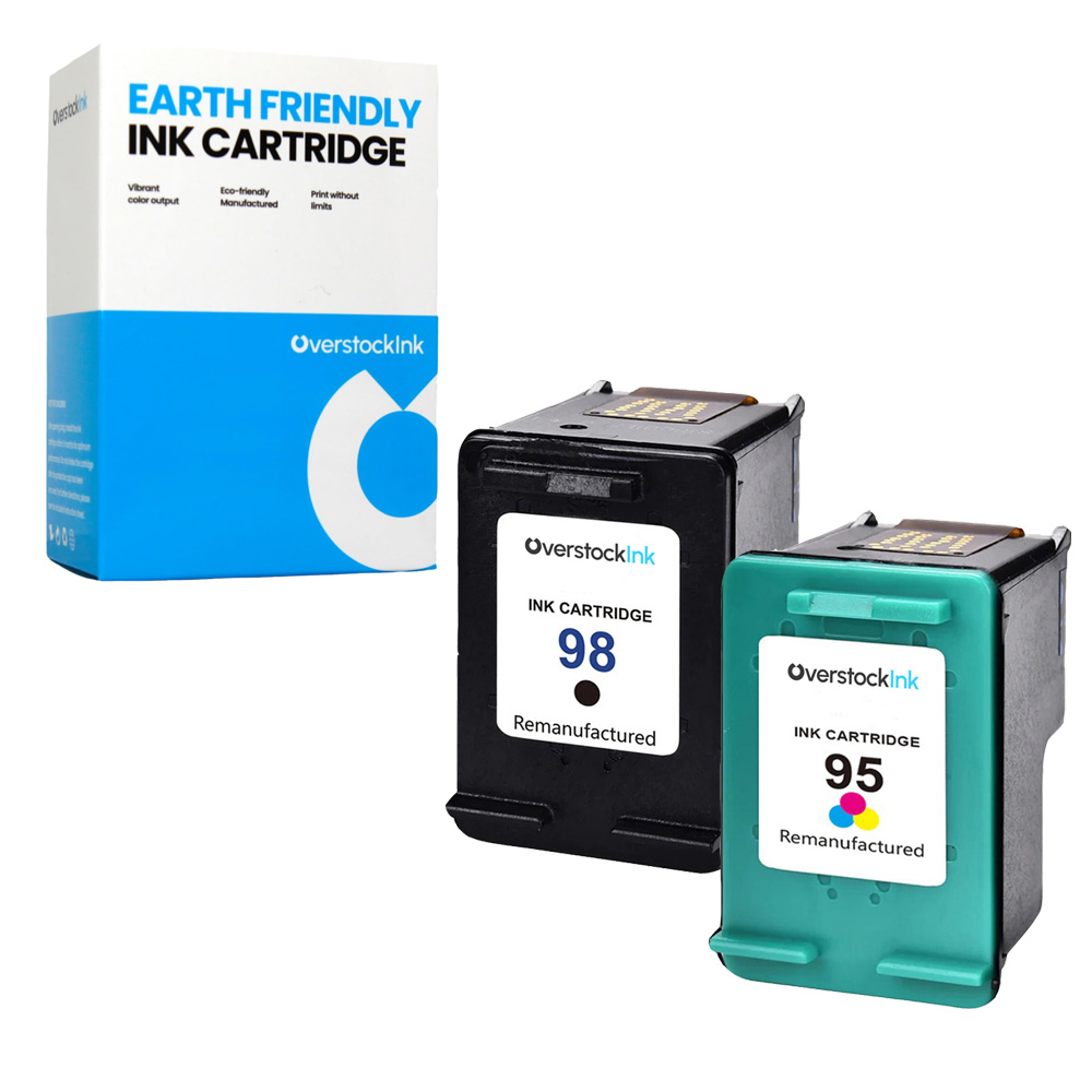 Black Color Ink Cartridges for HP 98 95 Replacement Ink Cartridge Combo Pack