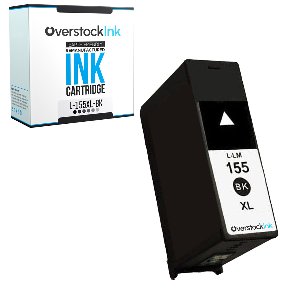1-Pack Replacement 155XL Black Ink Cartridge for Lexmark Pro715 Pro915