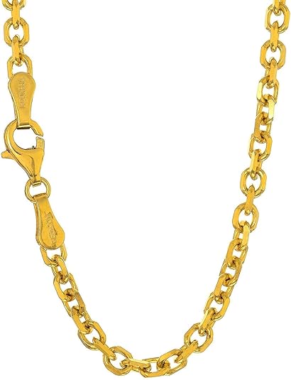 10k Solid Gold Yellow Or White 0.8 mm Cable Chain Necklace Lobster Claw Clasp - Bild 14 von 31