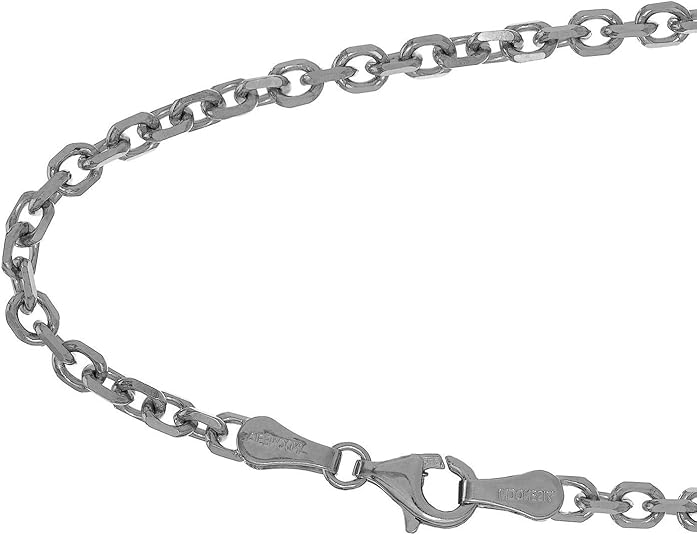 10k Solid Gold Yellow Or White 0.8 mm Cable Chain Necklace Lobster Claw Clasp - Bild 26 von 31