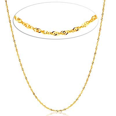 10 Karat massives Gelbgold 4,5 mm Figarokettenarmband, Karabinerverschluss - Bild 14 von 16