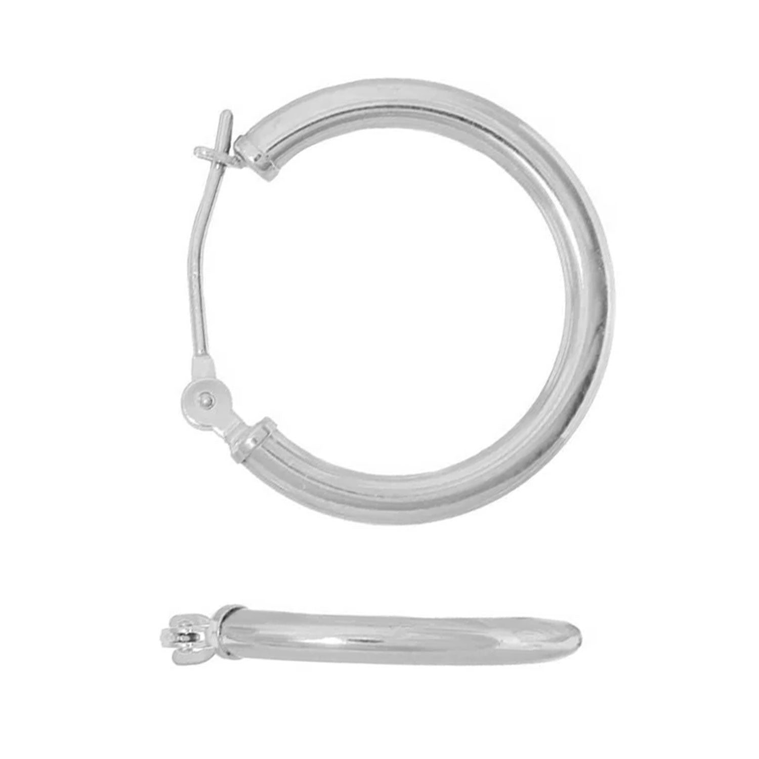 14 Karat Gelbgold 2 mm Röhren Creolen 12, 14, 16, 18, 20, 25, 30, 35 mm - Bild 7 von 43