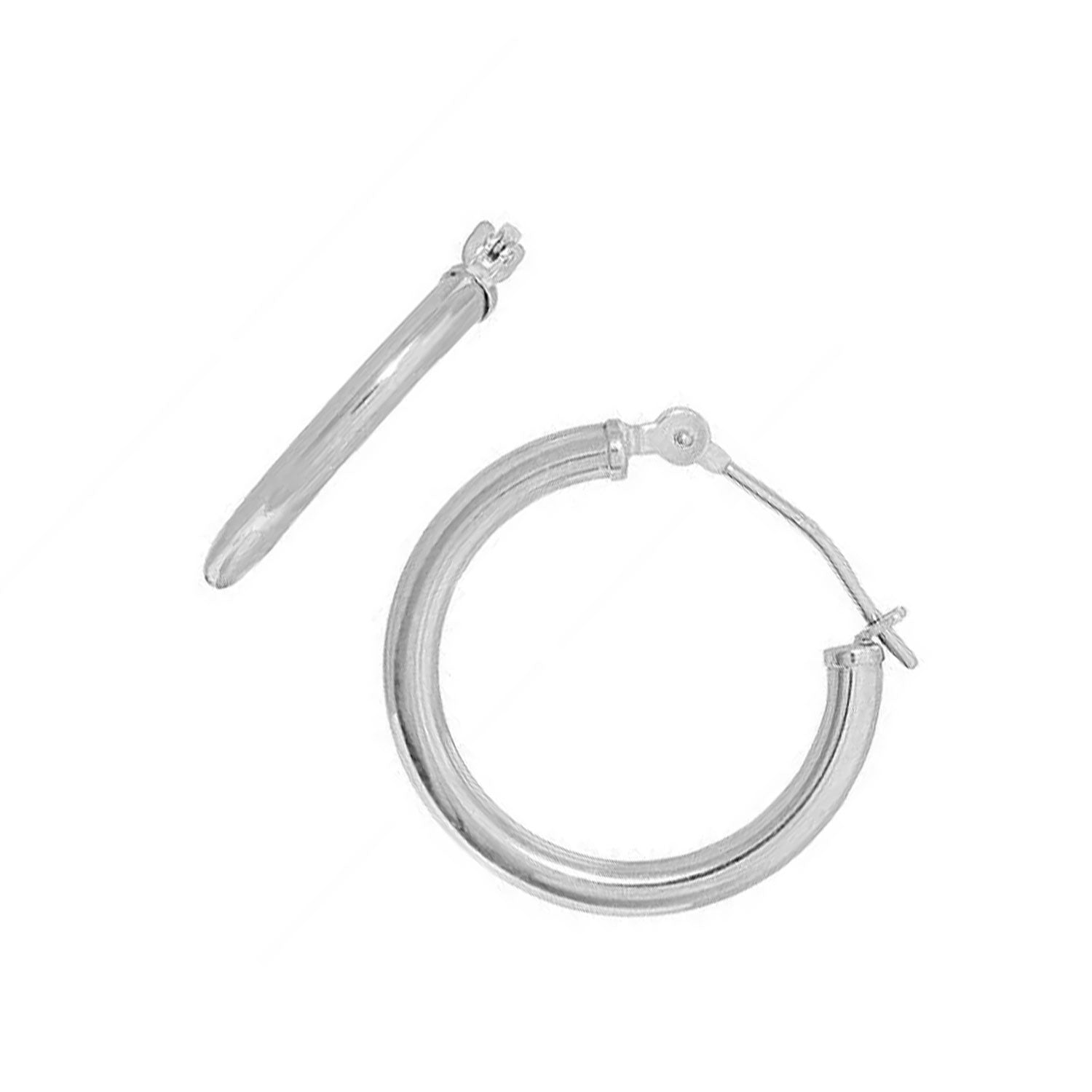 14 Karat Gelbgold 2 mm Röhren Creolen 12, 14, 16, 18, 20, 25, 30, 35 mm - Bild 33 von 43