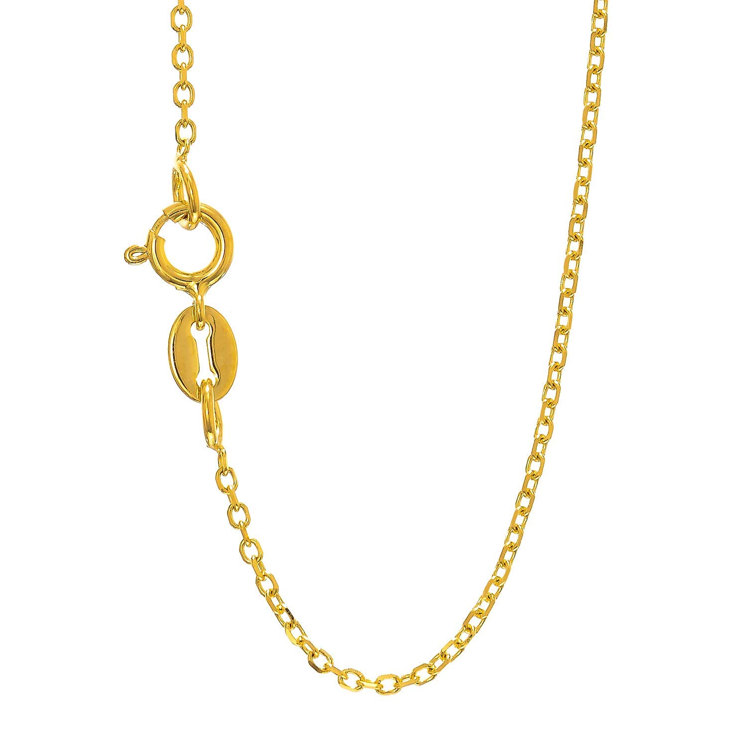 14 Karat Gold gelb weiß oder rose 0,8 mm Zopfkette Halskette Karabinerverschluss - Bild 27 von 40