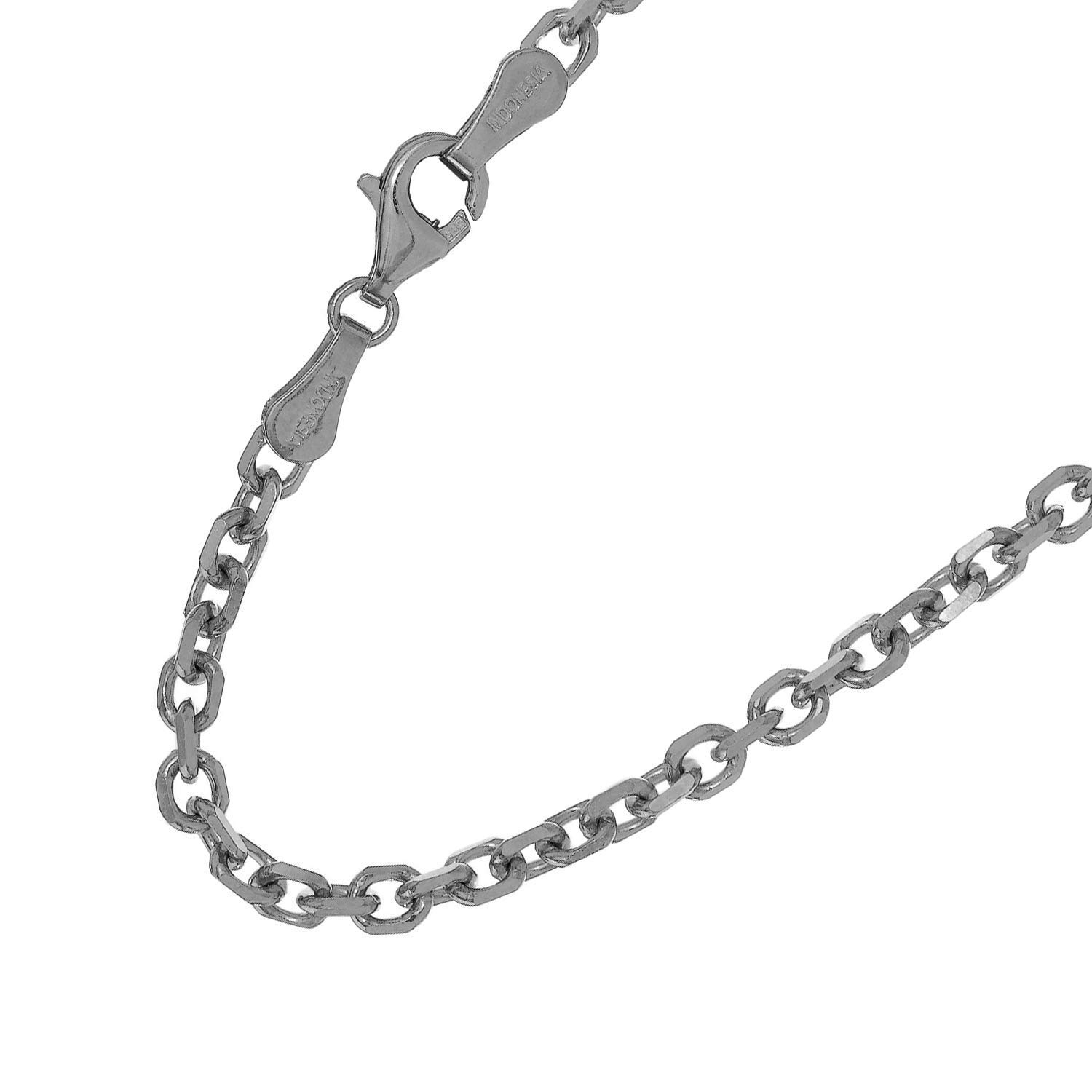 14 Karat Gold gelb weiß oder rose 0,8 mm Zopfkette Halskette Karabinerverschluss - Bild 32 von 40