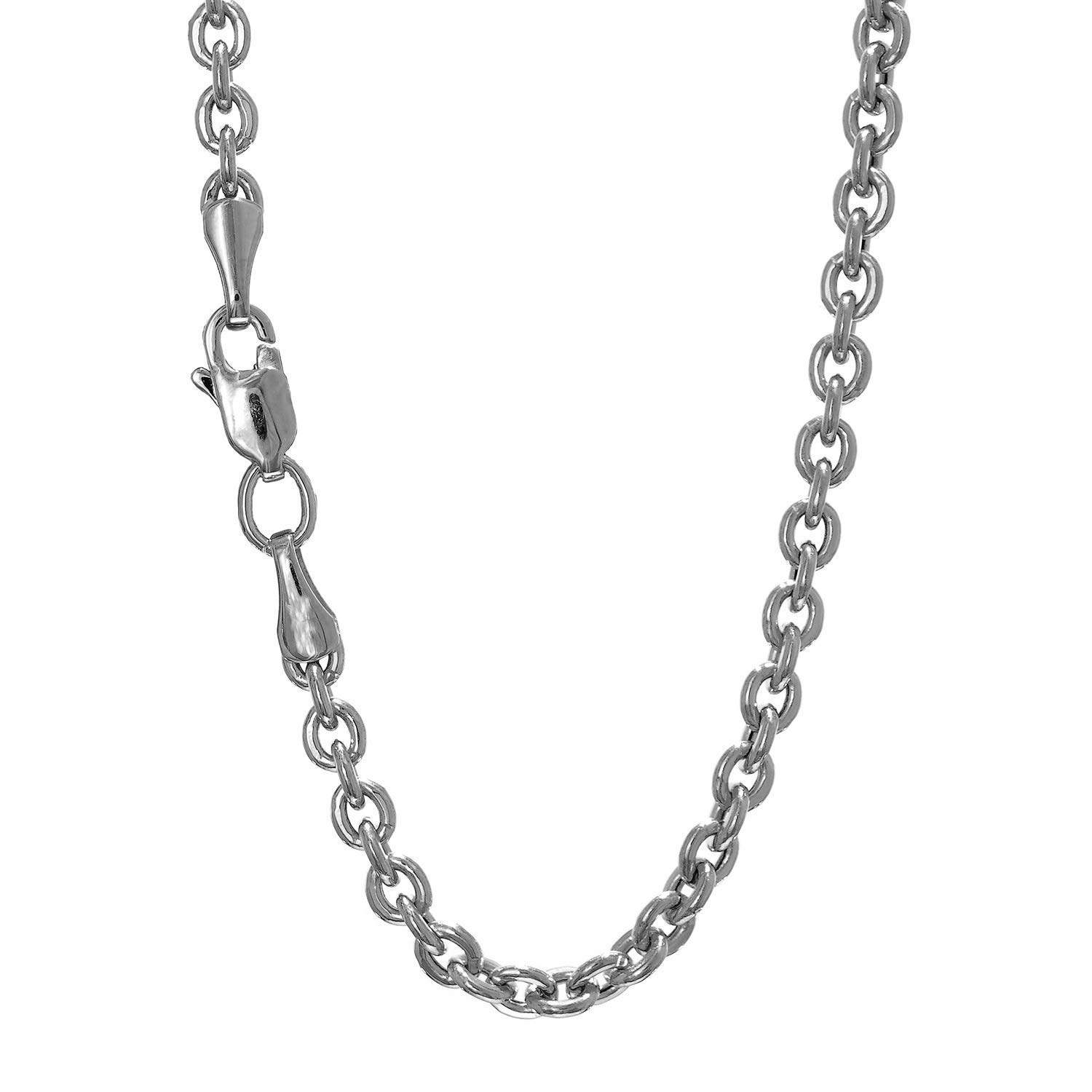 Collar de cadena forsantina de oro 14k amarillo o blanco de 2,2 mm, garra de langosta - Imagen 23 de 33