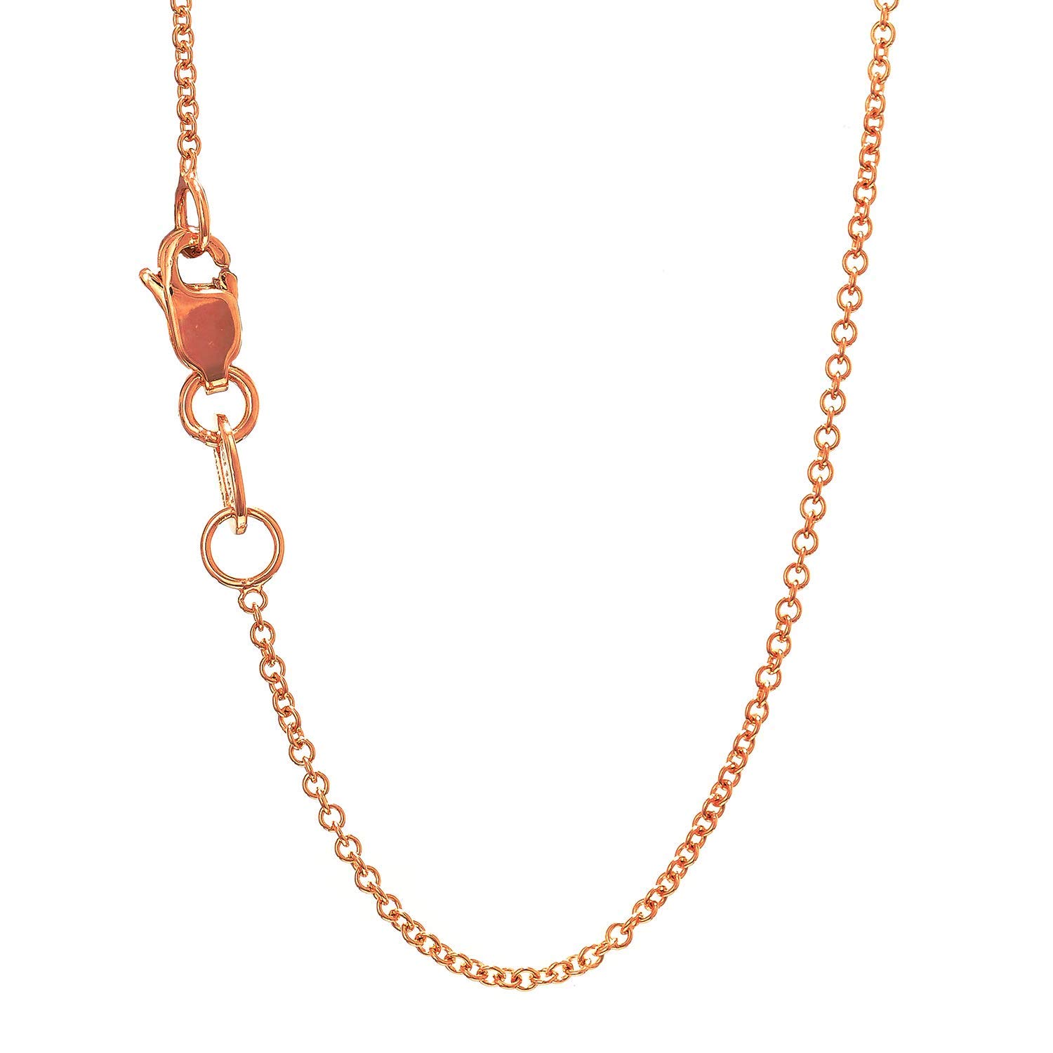 Collar de cadena forsantina de oro 14k amarillo o blanco de 2,2 mm, garra de langosta - Imagen 32 de 33