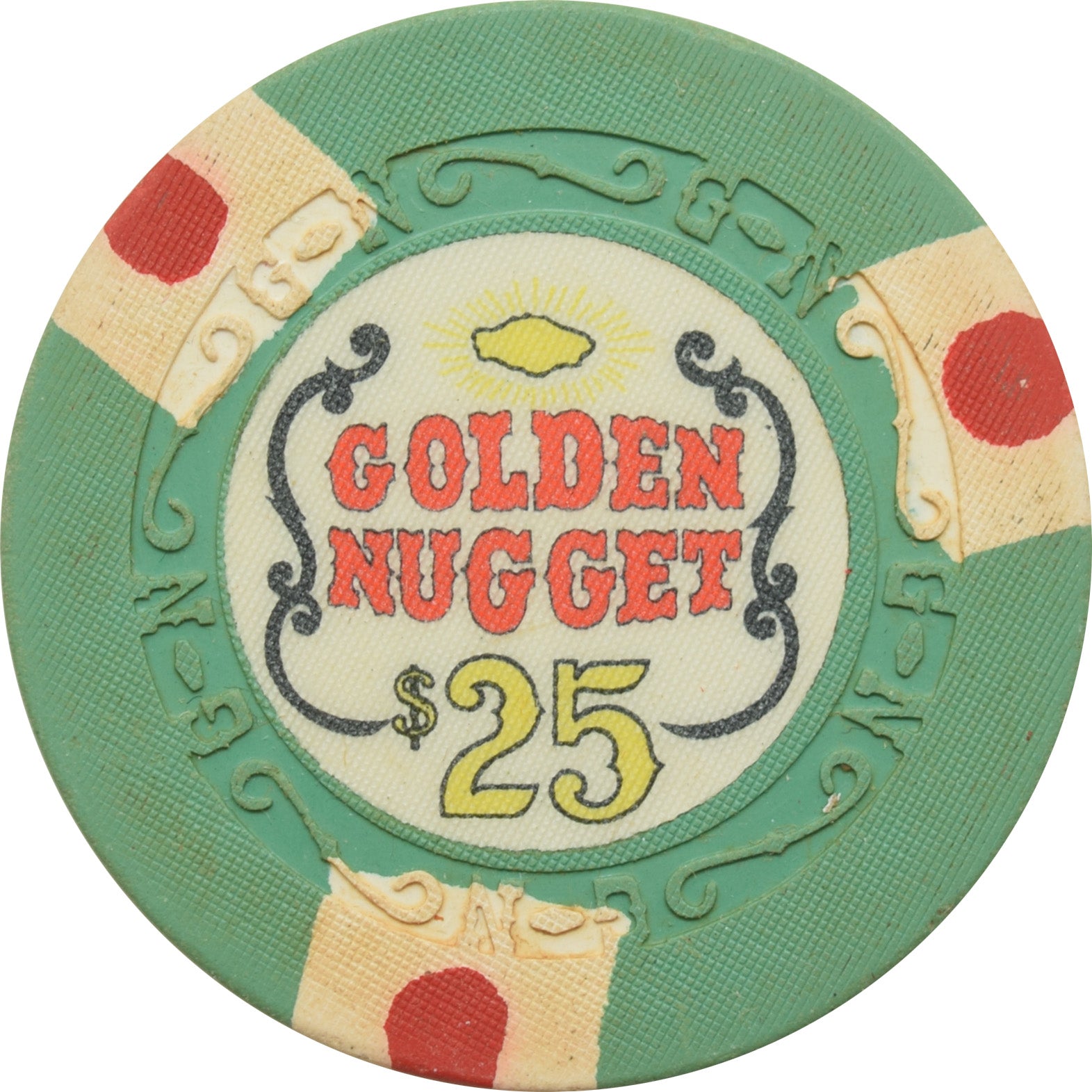 Golden Nugget Casino Las Vegas Nevada $25 Chip 1975 | eBay