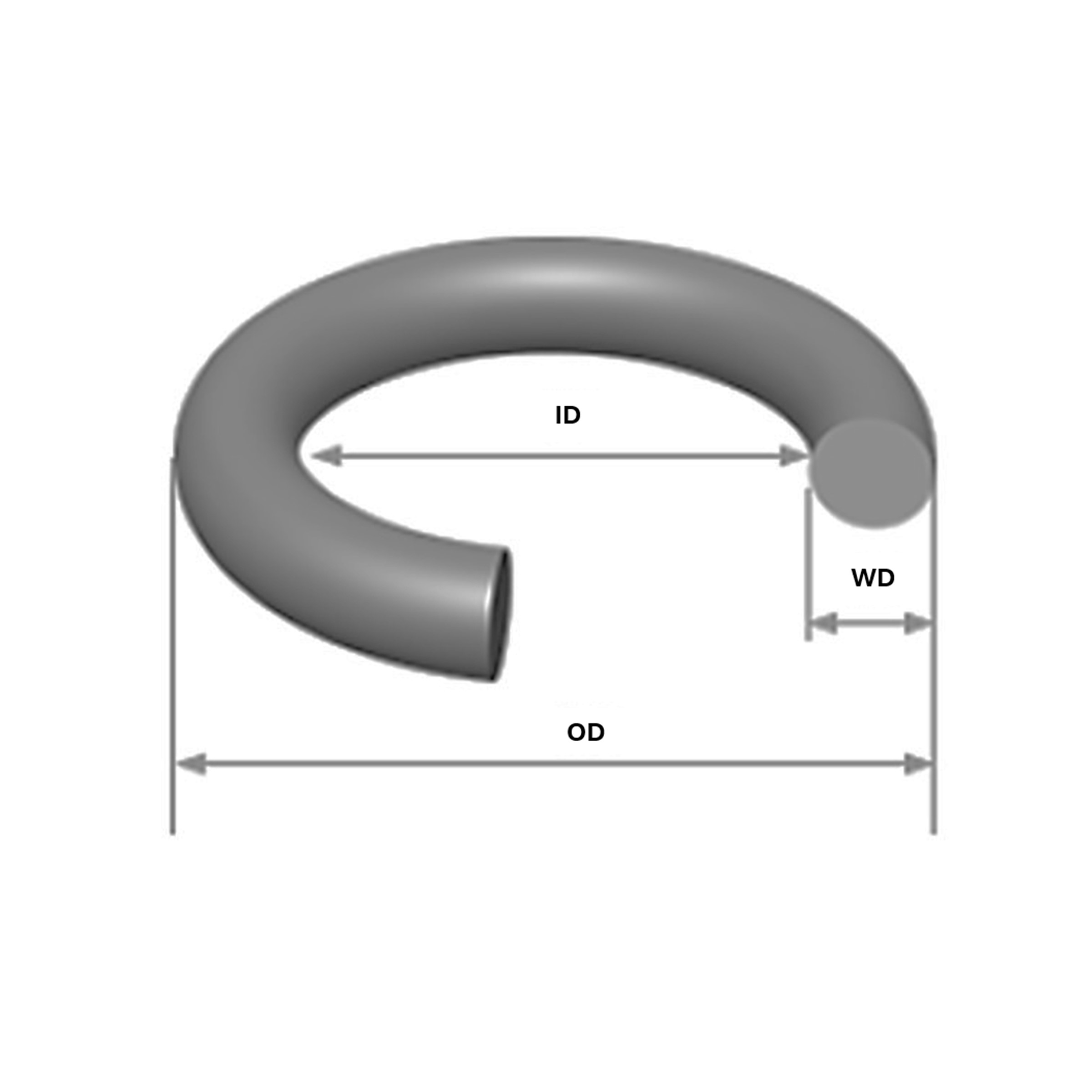 R-139 EPDM O-Ring (ID: 2 3/16", WD: 3/32", OD: 2 3/8") by ContractorsX - Picture 56 of 63