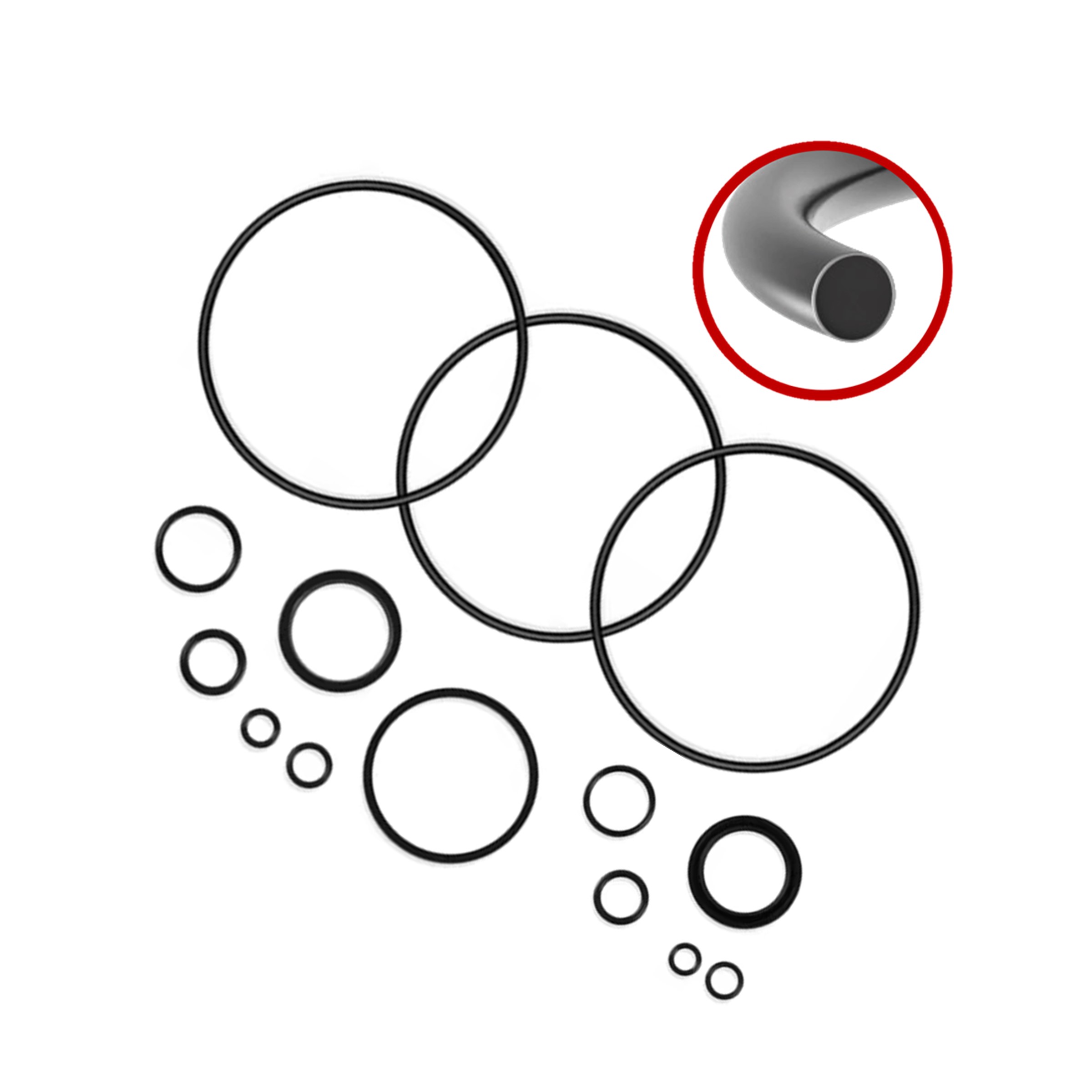 R-332 EPDM O-Ring (ID: 2 3/8", WD: 3/16", OD: 2 3/4") by ContractorsX - Picture 7 of 63