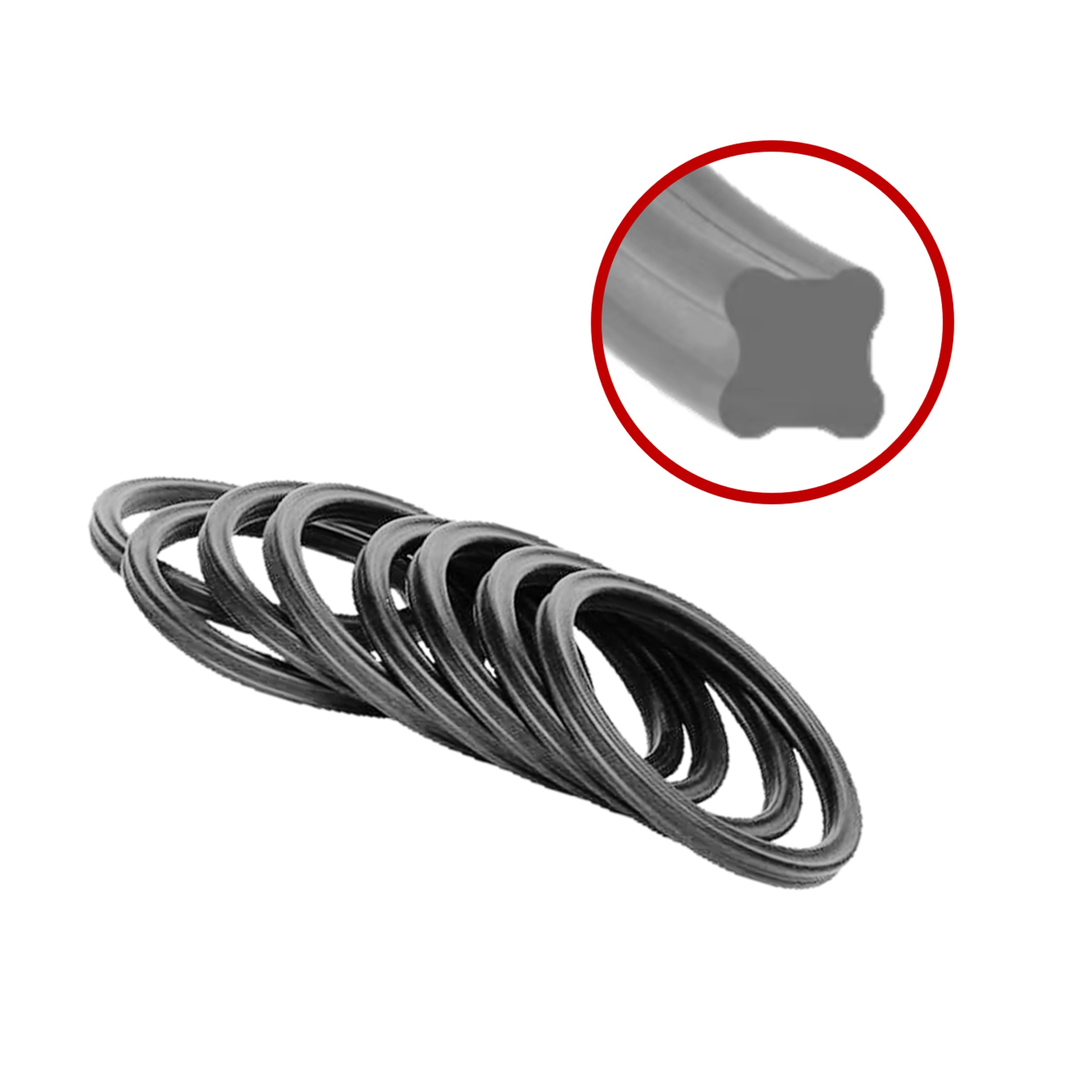 R-350 X-Ring/O-ring (ID: 4 5/8″, WD: 3/16″, OD: 5″) by ContractorsX